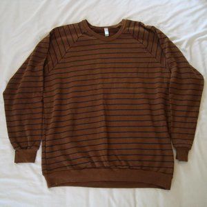 American Apparel Striped Pullover Sweater XL